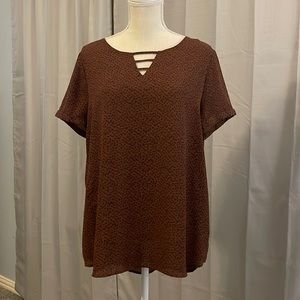 APT 9 Short Sleeved Blouse